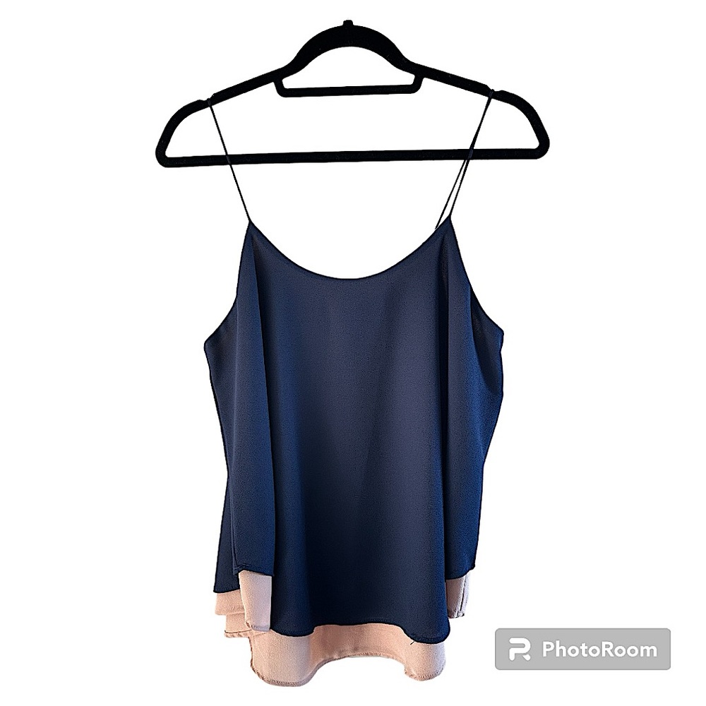 Dark blue layered cami